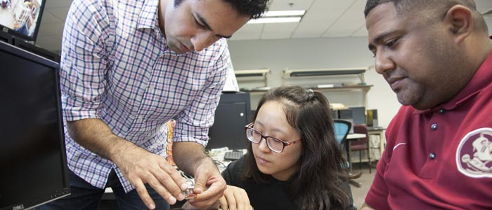 students working on a project